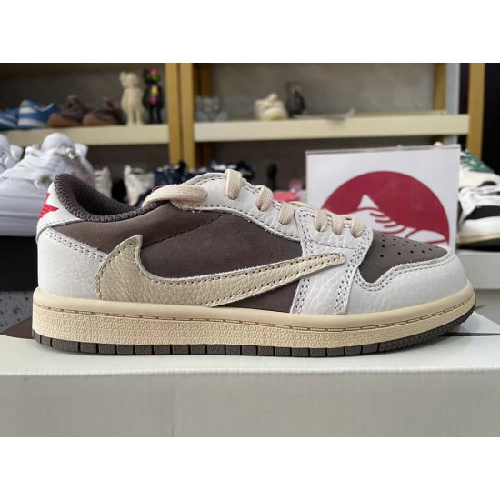 Children's shoes TRAVIS SCOTT X AIR JORDAN 1 LOW OG PS 'REVERSE MOCHA' DO5442-162 Children's shoes TRAVIS SCOTT X AIR JORDAN 1 LOW OG PS 'REVERSE MOCHA' DO5442-162
