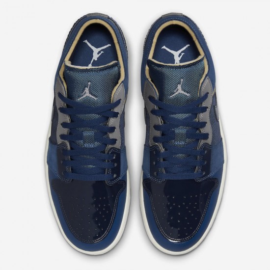 AIR JORDAN 1 LOW SE CRAFT 'INSIDE OUT - OBSIDIAN' 2022 DR8867-400 AIR JORDAN 1 LOW SE CRAFT 'INSIDE OUT - OBSIDIAN' 2022 DR8867-400
