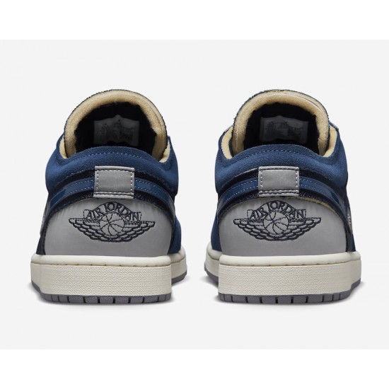 AIR JORDAN 1 LOW SE CRAFT 'INSIDE OUT - OBSIDIAN' 2022 DR8867-400 AIR JORDAN 1 LOW SE CRAFT 'INSIDE OUT - OBSIDIAN' 2022 DR8867-400