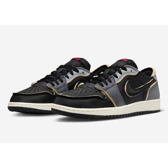AIR JORDAN 1 RETRO LOW OG EX 'DARK SMOKE GREY' 2022 DV0982-006 AIR JORDAN 1 RETRO LOW OG EX 'DARK SMOKE GREY' 2022 DV0982-006