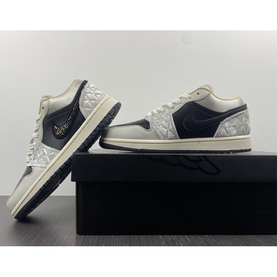 AIR JORDAN 1 LOW SE 'BEADED SWOOSH' 2022 DV1762-001 AIR JORDAN 1 LOW SE 'BEADED SWOOSH' 2022 DV1762-001