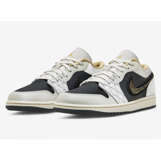 AIR JORDAN 1 LOW SE 'BEADED SWOOSH' 2022 DV1762-001 AIR JORDAN 1 LOW SE 'BEADED SWOOSH' 2022 DV1762-001