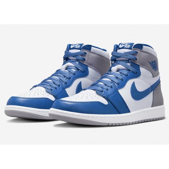 Жіночі кросівки nike air jordan 1 mid carbon RETRO HIGH OG 'TRUE BLUE' 2023 DZ5485-410