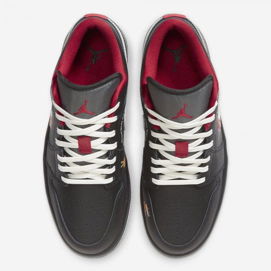 AIR JORDAN 1 LOW 'BORN TO FLY' BLACK 2023 FJ7073-010 AIR JORDAN 1 LOW 'BORN TO FLY' BLACK 2023 FJ7073-010