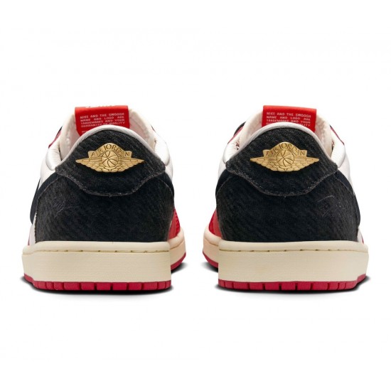 TROPHY ROOM X AIR JORDAN 1 RETRO LOW OG SP 'ROOKIE CARD - AWAY' 2024 FN0432-100 TROPHY ROOM X AIR JORDAN 1 RETRO LOW OG SP 'ROOKIE CARD - AWAY' 2024 FN0432-100