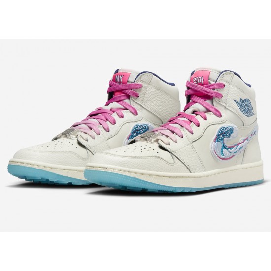 MICHELLE WIE WEST X AIR JORDAN 1 HIGH GOLF NRG 2 'ALOHA' 2023 FV3565-100 MICHELLE WIE WEST X AIR JORDAN 1 HIGH GOLF NRG 2 'ALOHA' 2023 FV3565-100