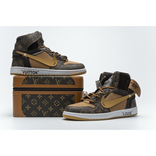 lv air jordan 1