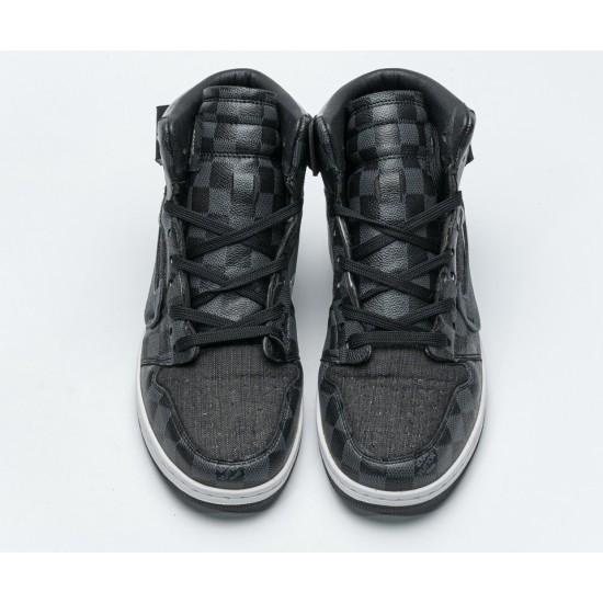 LOUIS VUITTON X Air Jordan 1 High Grey LV LOUIS VUITTON X Air Jordan 1 High Grey LV