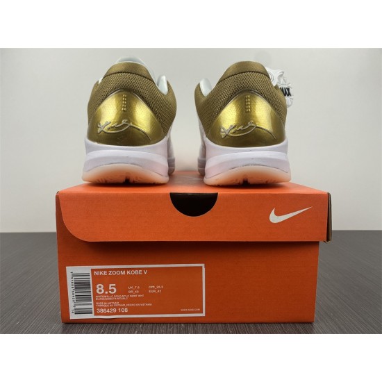 NIKE ZOOM KOBE 5 'BIG STAGE HOME' 386429-108