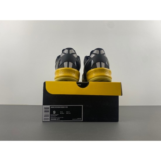 Nike Kobe 8 XDR 'Black Yellow' 555286-077 Nike Kobe 8 XDR 'Black Yellow' 555286-077