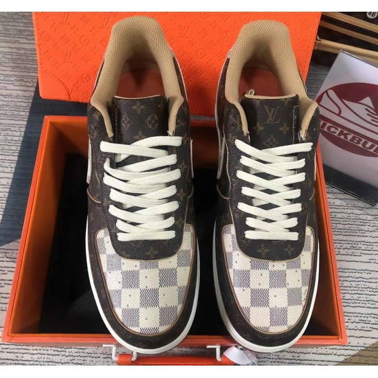 Louis Vuitton x Air Force 1 Trainer Sneaker Brown white Special Box 8A8PYL-101 Louis Vuitton x Air Force 1 Trainer Sneaker Brown white Special Box 8A8PYL-101