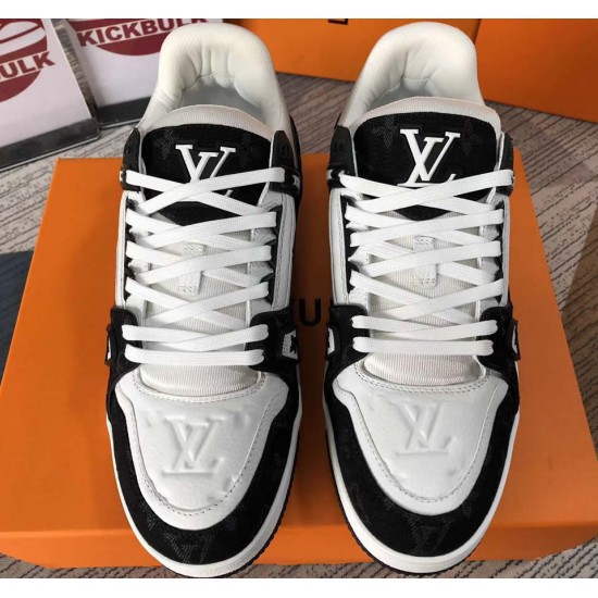 LOUIS VUITTON LV Trainer Hi 'Black White' 1A5QCH - KICKS CREW