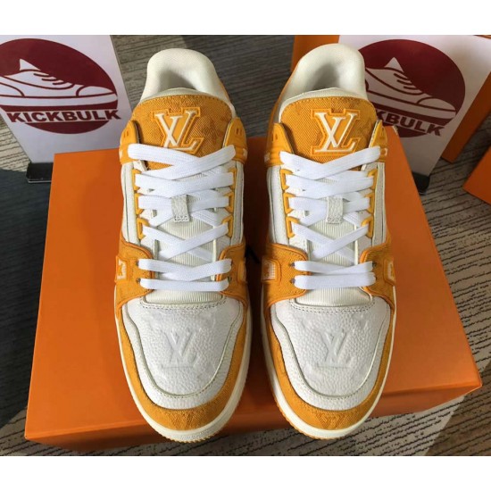 LOUIS VUITTON LV Trainer Yellow White LOUIS VUITTON LV Trainer Yellow White