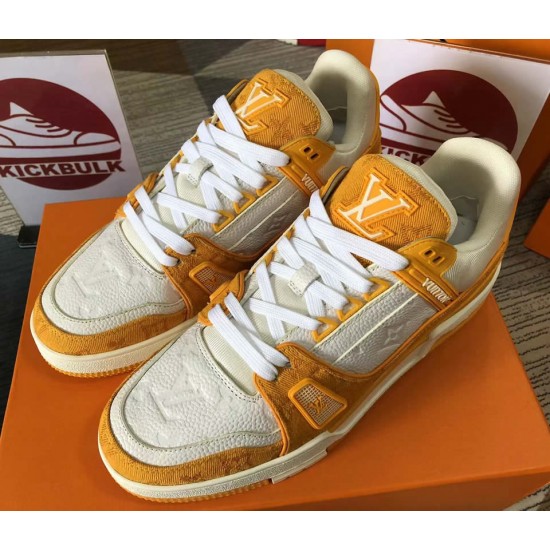 LOUIS VUITTON LV Trainer Yellow White LOUIS VUITTON LV Trainer Yellow White