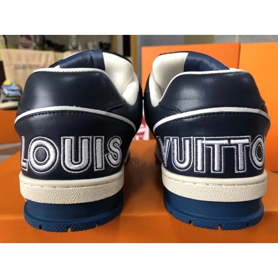 LOUIS VUITTON LV Trainer Dark Blue White LOUIS VUITTON LV Trainer Dark Blue White