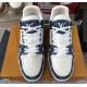 LOUIS VUITTON LV Trainer Sneaker white Blue