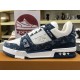 LOUIS VUITTON LV Trainer Sneaker white Blue LOUIS VUITTON LV Trainer Sneaker white Blue