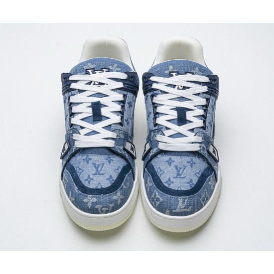 Louis Vuitton Blue denim Trainer Sneaker Louis Vuitton Blue denim Trainer Sneaker