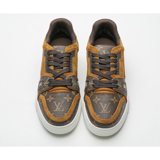 Louis Vuitton Lv Brown Sneaker Shoes – Pixeltee