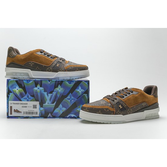 louis vuitton trainers brown