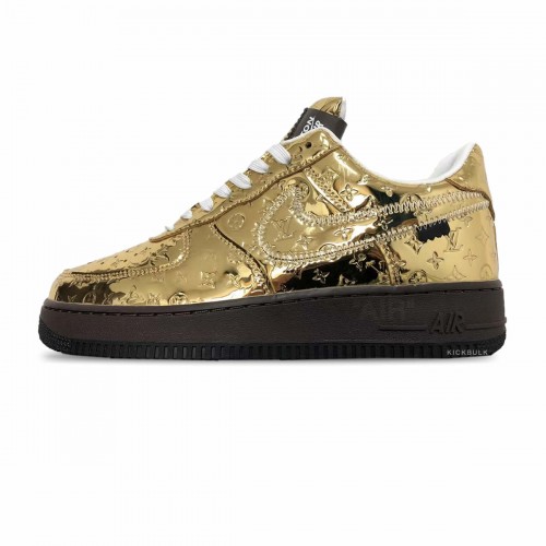 Louis Vuitton x Nike Air Force 1 Gold LV