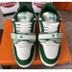 LOUIS VUITTON LV Trainer White Green