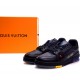 Louis Vuitton Trainer Black Litchi Pattern FD02219 Louis Vuitton Trainer Black Litchi Pattern FD02219