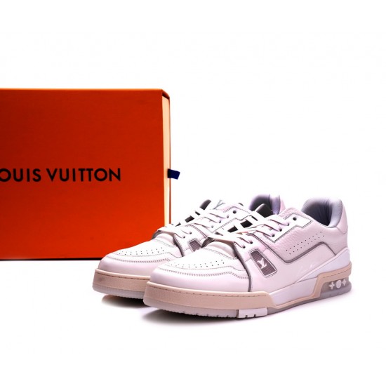 Louis Vuitton Trainer White Litchi Pattern Louis Vuitton Trainer White Litchi Pattern