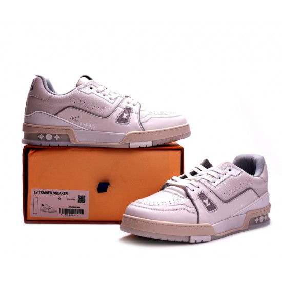 Louis Vuitton Trainer White Litchi Pattern Louis Vuitton Trainer White Litchi Pattern