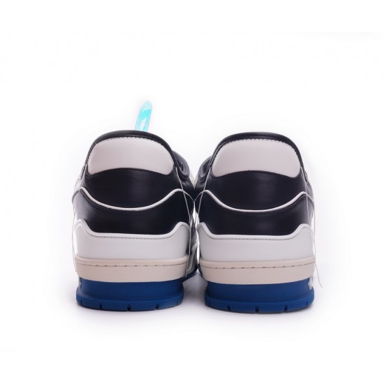 Louis Vuitton Trainer Black Blue GO122011 Louis Vuitton Trainer Black Blue GO122011