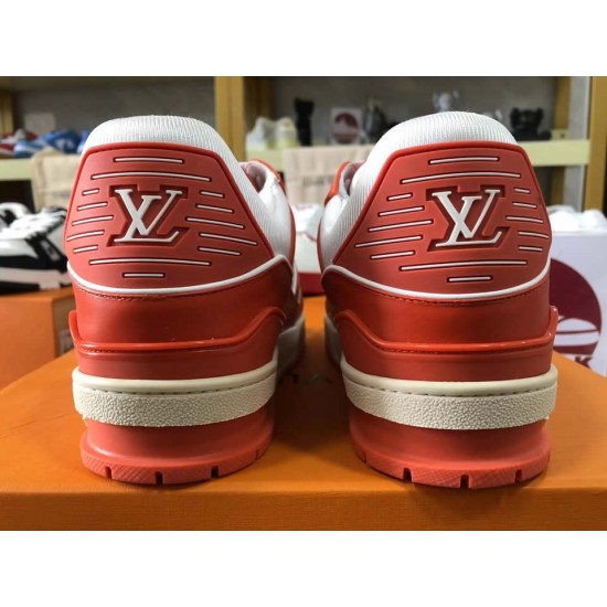 LOUIS VUITTON LV Trainer Red White LOUIS VUITTON LV Trainer Red White
