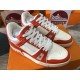 LOUIS VUITTON LV Trainer Red White LOUIS VUITTON LV Trainer Red White