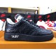 Louis Vuitton x Air Force 1 Trainer Sneaker Black White LK0223 Louis Vuitton x Air Force 1 Trainer Sneaker Black White LK0223