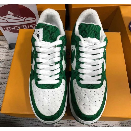 Louis Vuitton x Air Force 1 Trainer Sneaker Green LK0226 Louis Vuitton x Air Force 1 Trainer Sneaker Green LK0226