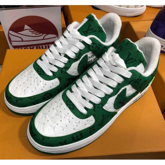 Louis Vuitton x Air Force 1 Trainer Sneaker Green LK0226 Louis Vuitton x Air Force 1 Trainer Sneaker Green LK0226