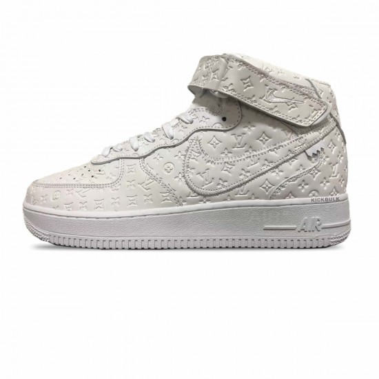 Louis Vuitton x Air Force 1 high white LV Louis Vuitton x Air Force 1 high white LV