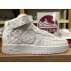 Louis Vuitton x Air Force 1 high white LV Louis Vuitton x Air Force 1 high white LV