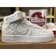 Louis Vuitton x Air Force 1 high white LV