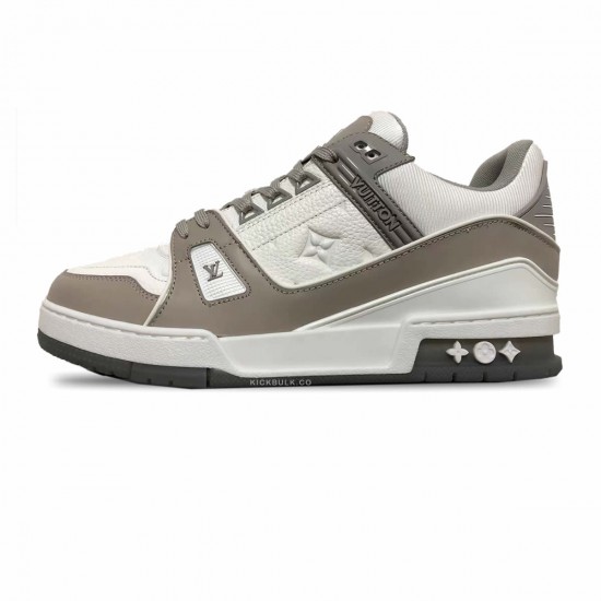 LOUIS VUITTON LV Trainer White Grey