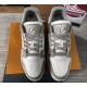 LOUIS VUITTON LV Trainer White Grey