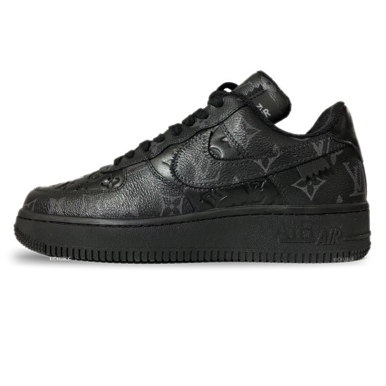 Louis Vuitton x Air Force 1 Trainer Sneaker Black LK0237