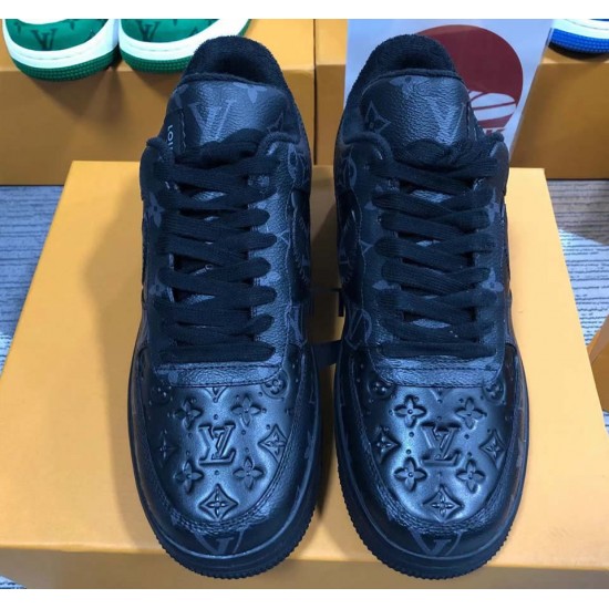 Louis Vuitton x Air Force 1 Trainer Sneaker Black LK0237