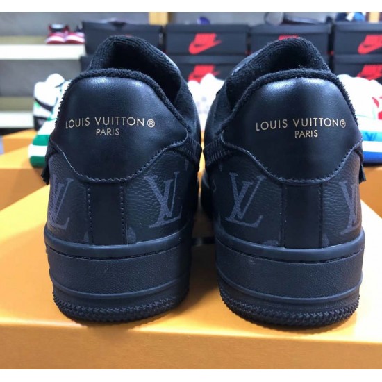 Louis Vuitton x Air Force 1 Trainer Sneaker Black LK0237 Louis Vuitton x Air Force 1 Trainer Sneaker Black LK0237