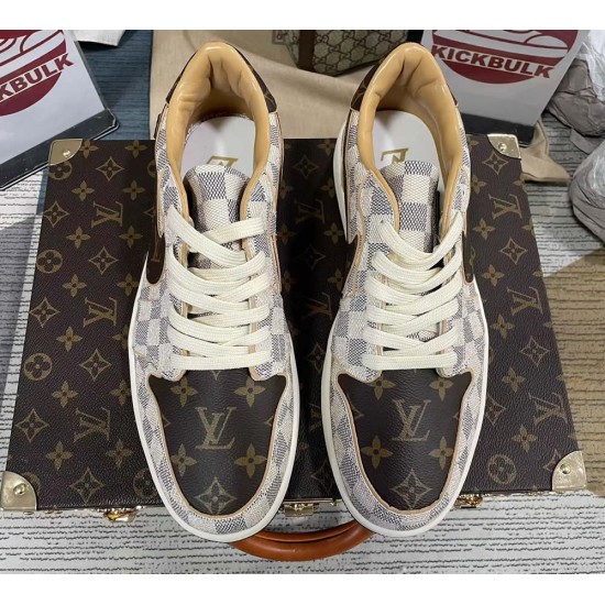 Louis Vuitton x Air Force 1 Trainer Sneaker off-white brown LV Special Box Louis Vuitton x Air Force 1 Trainer Sneaker off-white brown LV Special Box