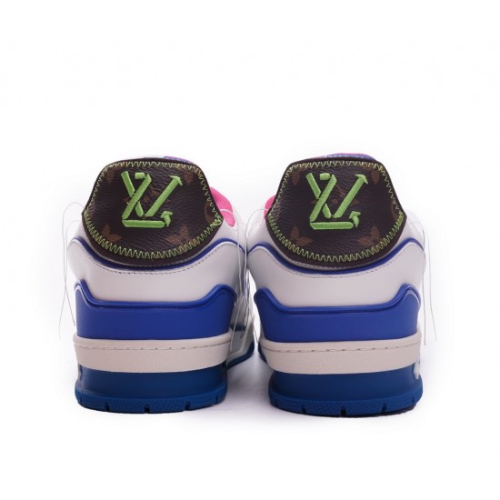 Louis Vuitton Trainer White Pink Blue MS0223