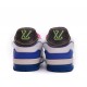 Louis Vuitton Trainer White Pink Blue MS0223 Louis Vuitton Trainer White Pink Blue MS0223