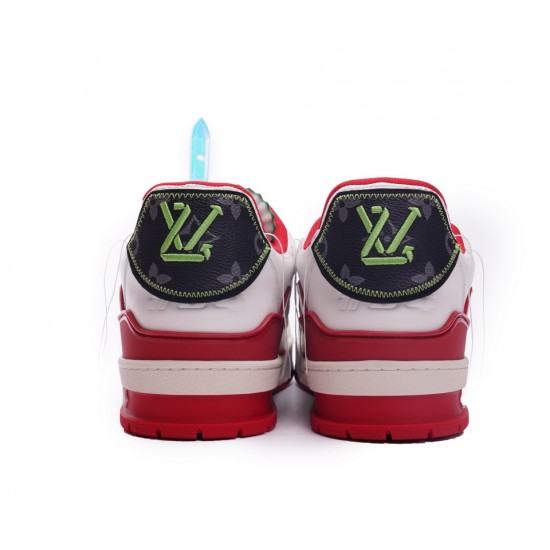 Louis Vuitton Trainer White Red Green Louis Vuitton Trainer White Red Green