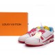 Louis Vuitton Trainer White Blue Yellow MS0227 Louis Vuitton Trainer White Blue Yellow MS0227