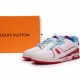 Louis Vuitton Trainer White Blue Purple Louis Vuitton Trainer White Blue Purple