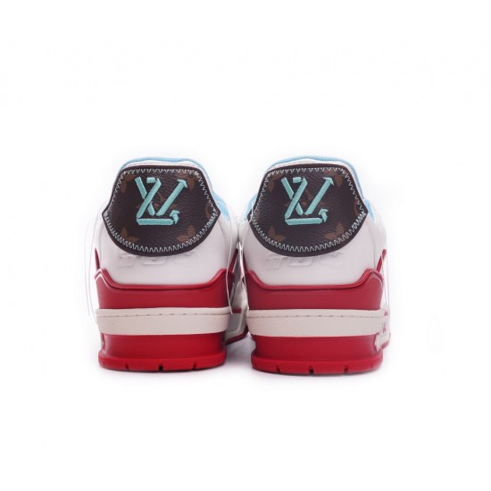 Louis Vuitton Trainer White Blue Purple Louis Vuitton Trainer White Blue Purple